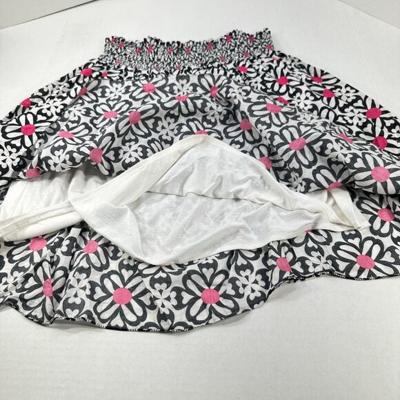Max Edition Women's Size 2X Skirt Floral White Black Pink Lined Preowned - Picture 5 of 10